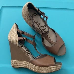 Sam Edelman Espadrille Wedge Platform Sandal sz 10